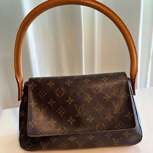 Authentic Louis Vuitton Iconic Monogram Mini Looping Handbag